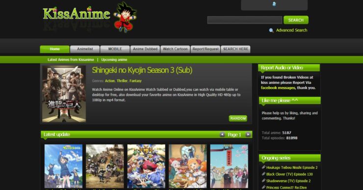 KissAnime Alternatives, Proxy, Mirror Sites